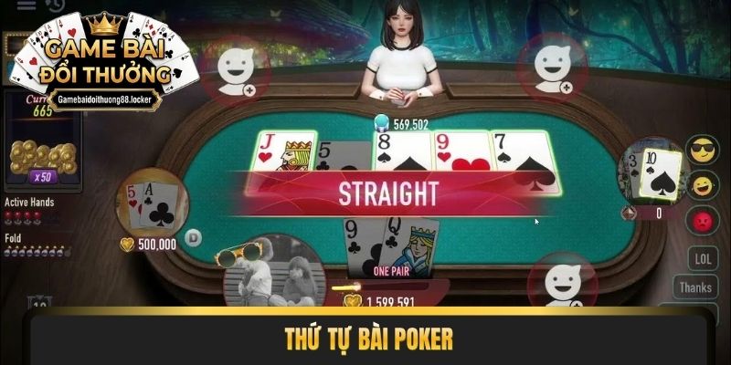 thứ tự bài Poker